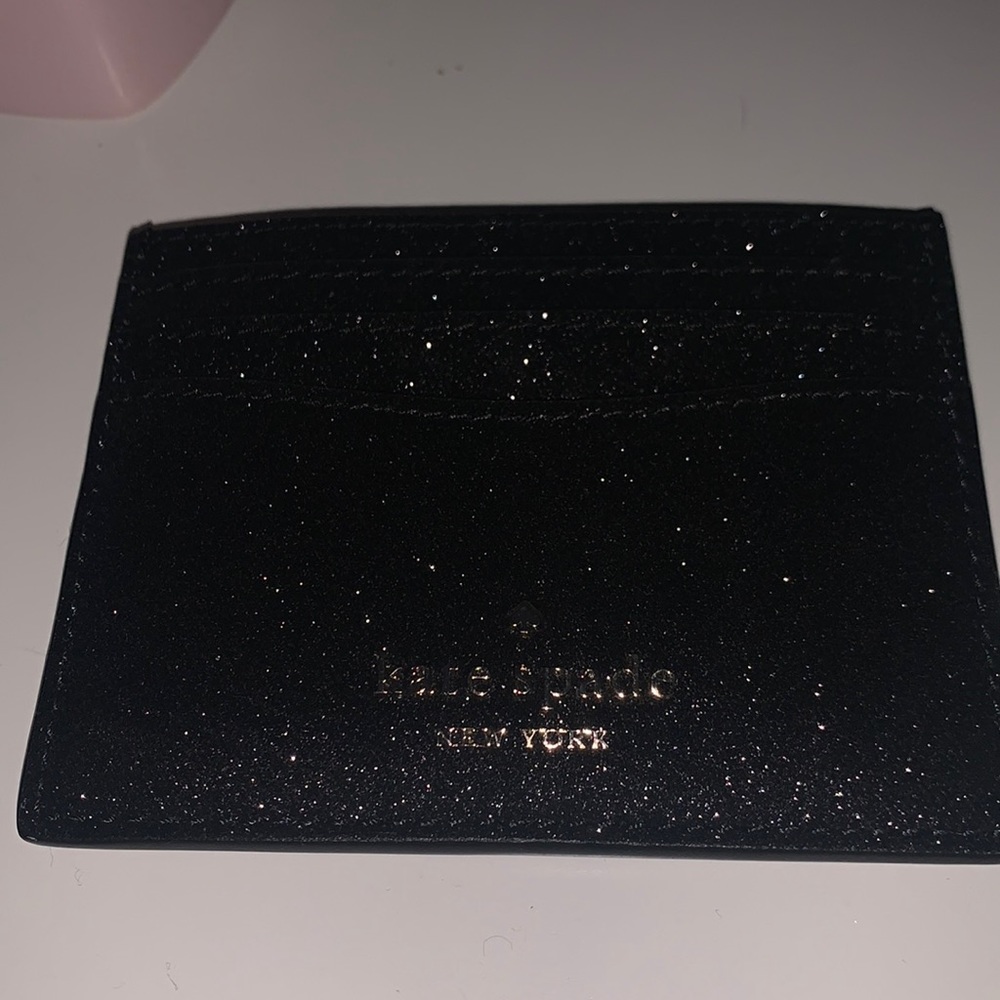 black kate spade card holder